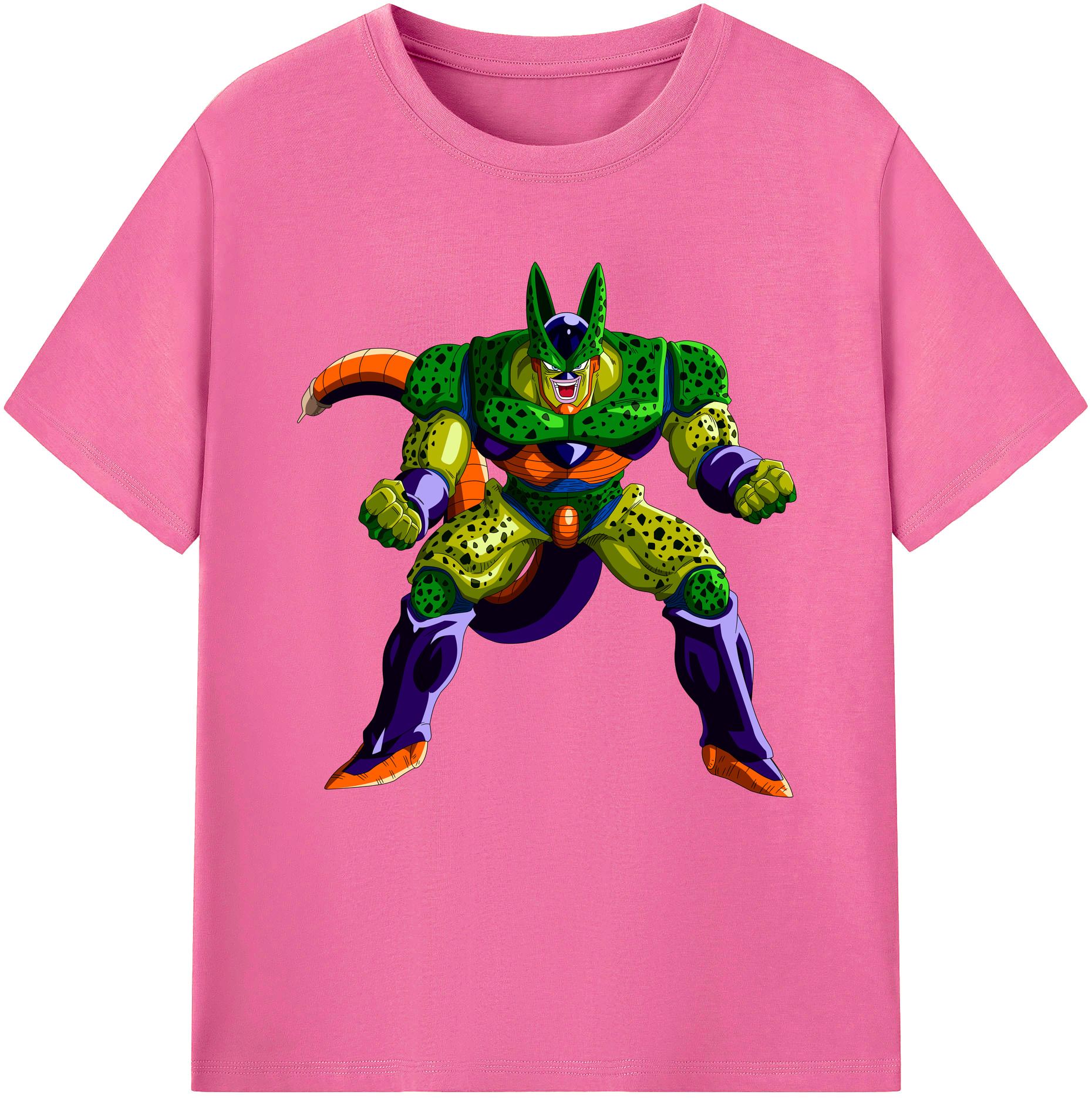 （画像用） ドラゴンボール セル DRAGON BALL Cell レディースカジュアルプリントTシャツ（綿100％）